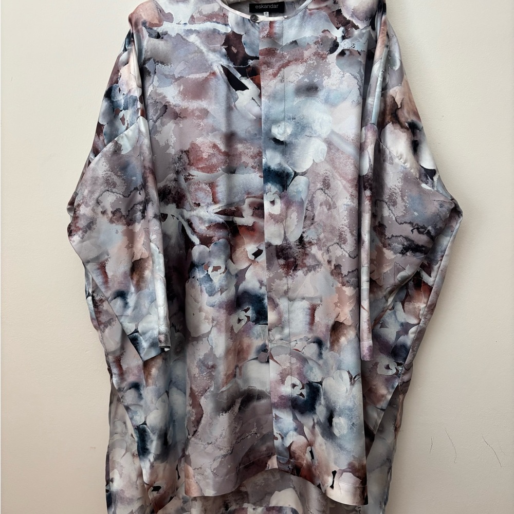 Eskandar watercolor Multicolor Abstract Top - Picture 2 of 15